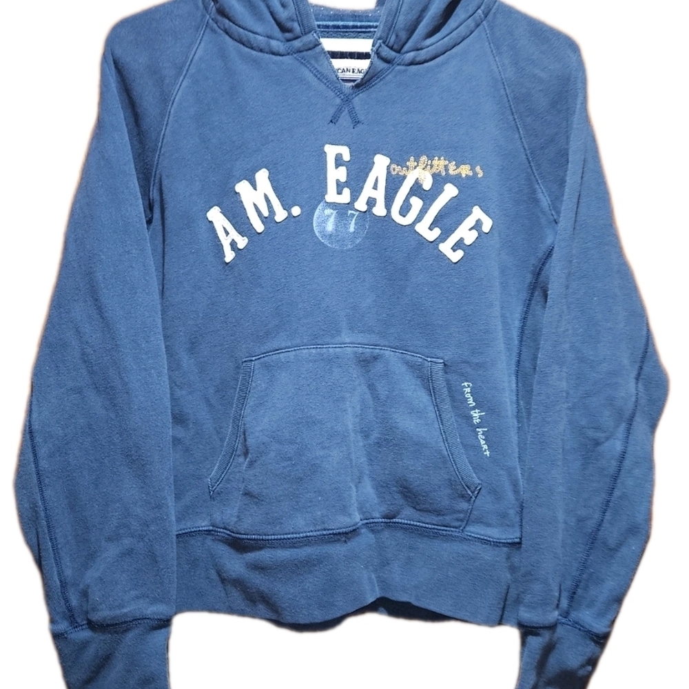 American Eagle Outfitters Teal Fleece Jacket